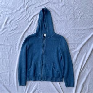 Liz Claiborne Blue Zip Up Hoodie